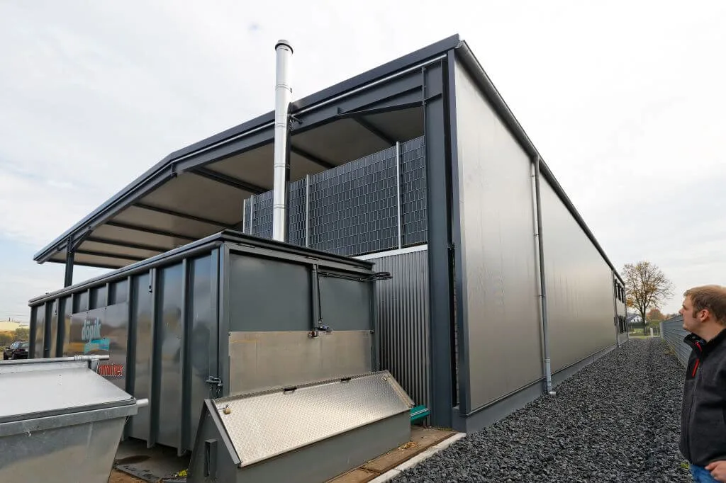 Schuifvloercontainer als bunkervulsysteem